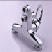 Pirate Single and double hot and cold shower faucet shower mixer mixer faucet with outlet shower simple shower Silver - B07DHMK79D
